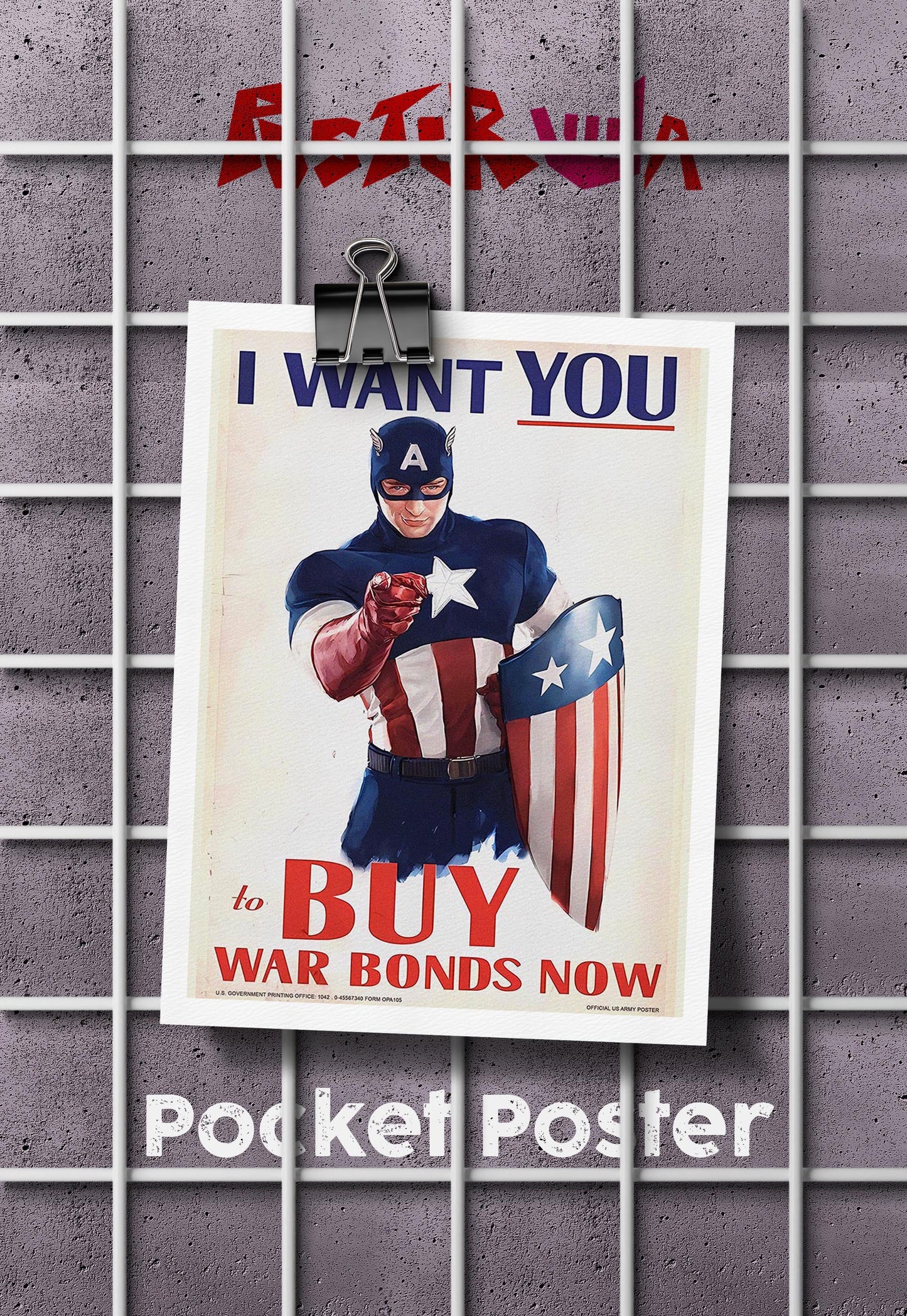 Invest in Victory | Captain America | Marvel Poster