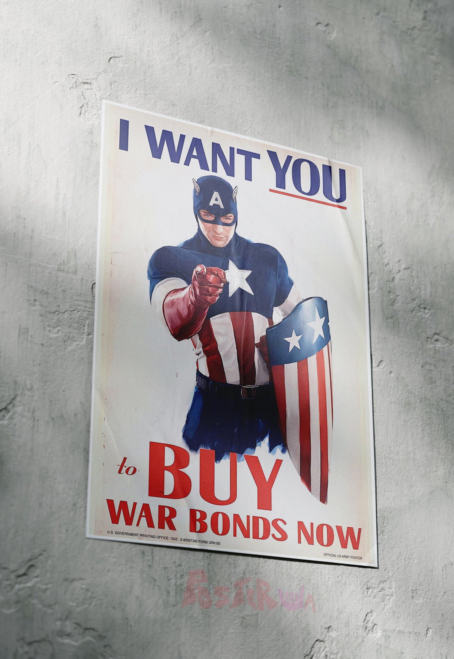 Invest in Victory | Captain America | Marvel Poster