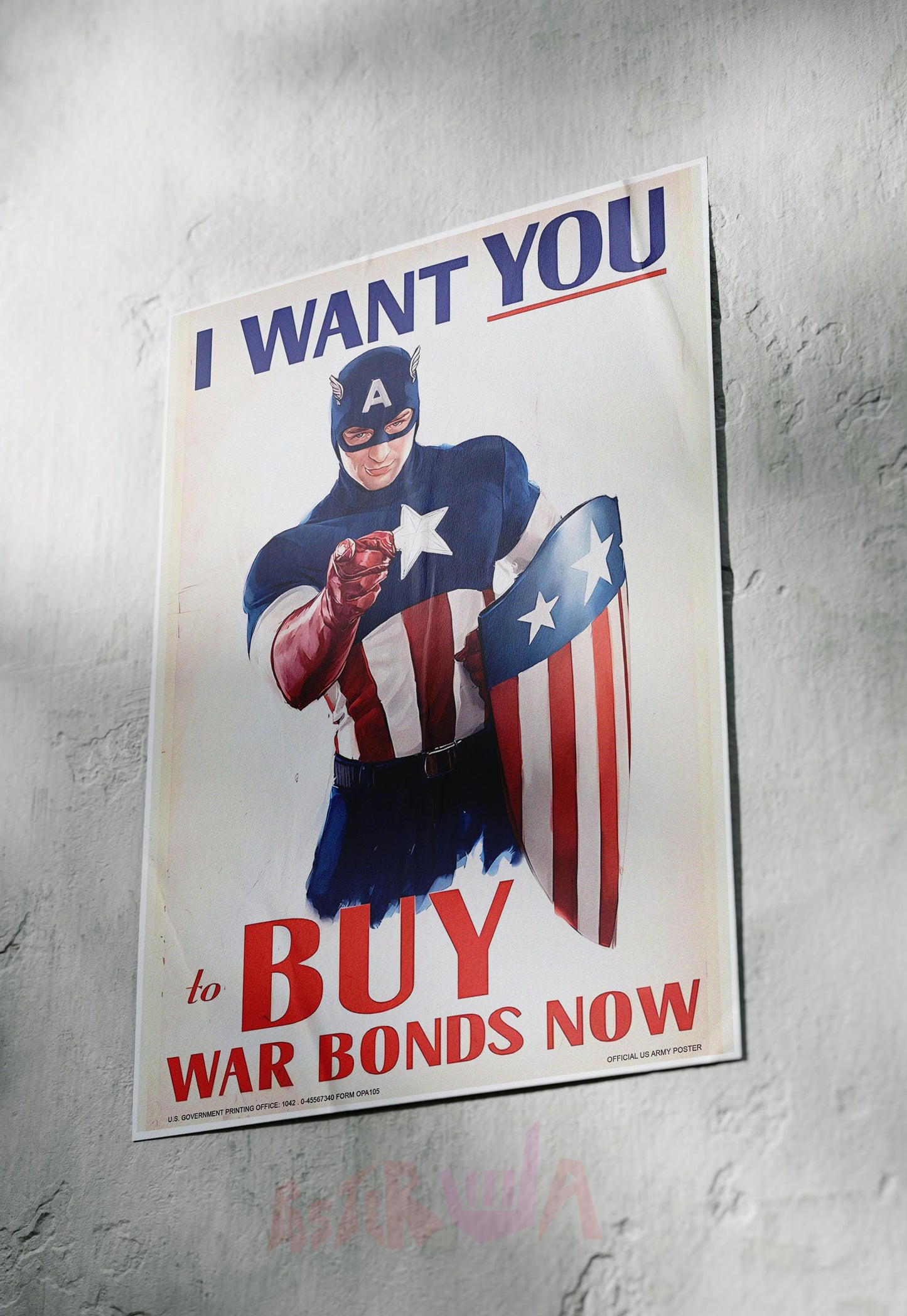 Invest in Victory | Captain America | Marvel Poster