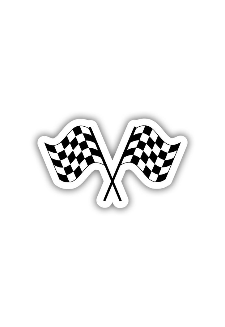 Racing Flag Sticker