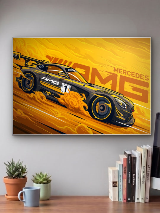 Modern BMW AMG Car Poster