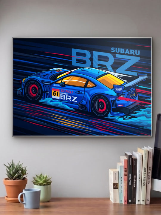 Subaru BRZ Car Poster