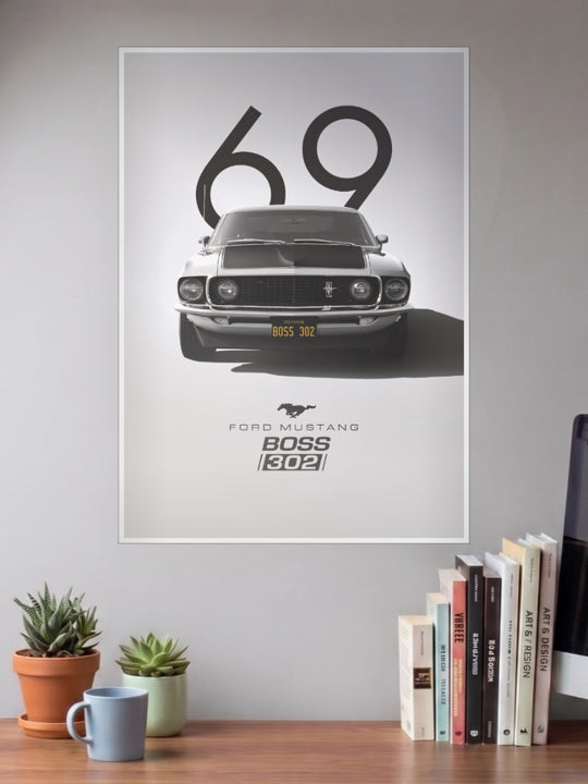 Born to Run Ford Mustang GT Car Poster