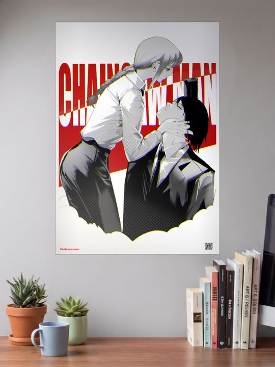 Makima and Hayakawa Poster