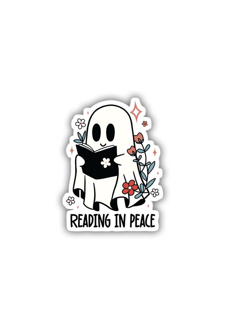 Reading In Peace Sticker