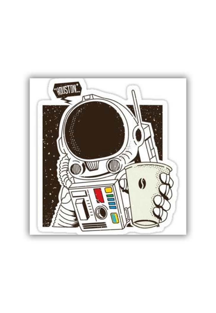 Astronaut coffee Sticker