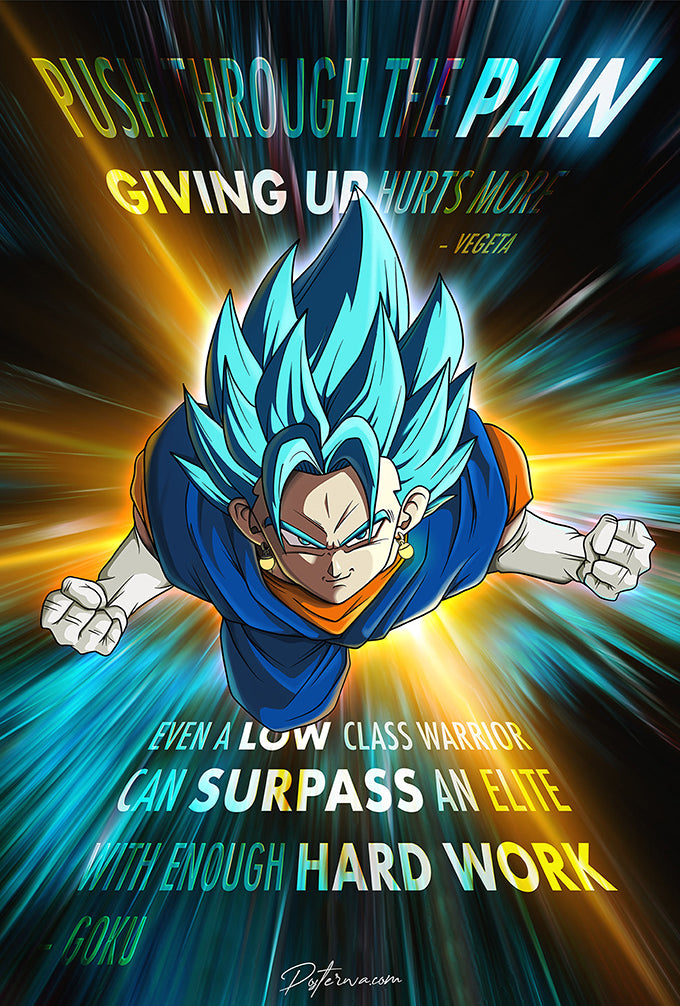 Gogeta Quote | Dragon Ball Z | Anime Poster