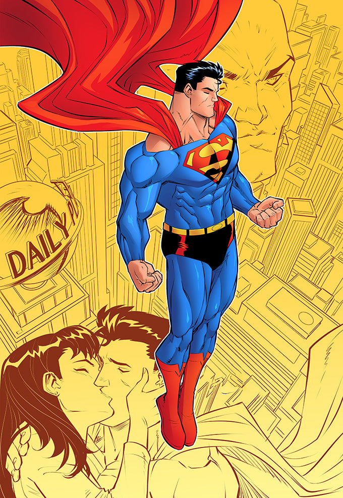 Superman | Power Of Heroism Classic | Comic Poster
