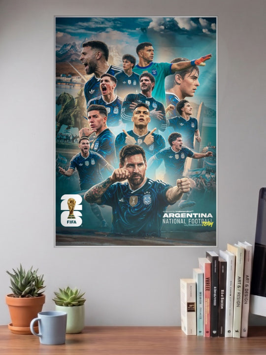 Nation United | Argentina World Champions | Football Poster
