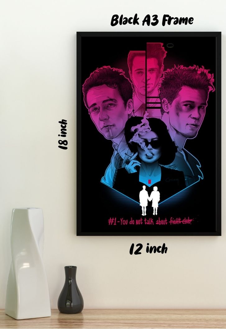 Fight Club Split collage Poster
