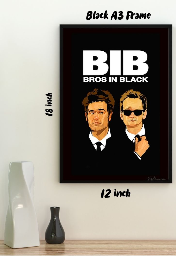 Bros in Black Poster