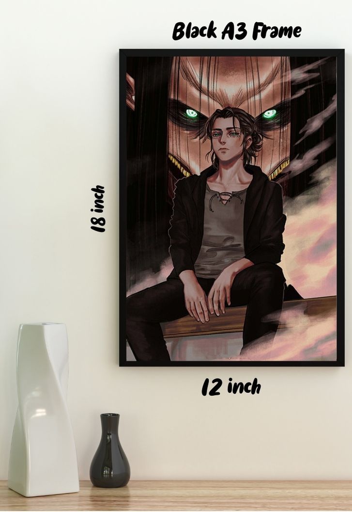 Eren Yeager Titan art Poster