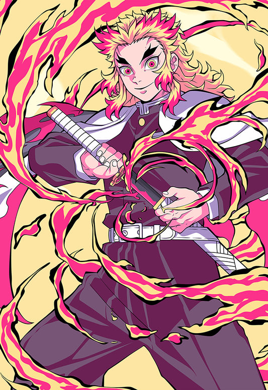 Fire Hashira Rengoku Poster