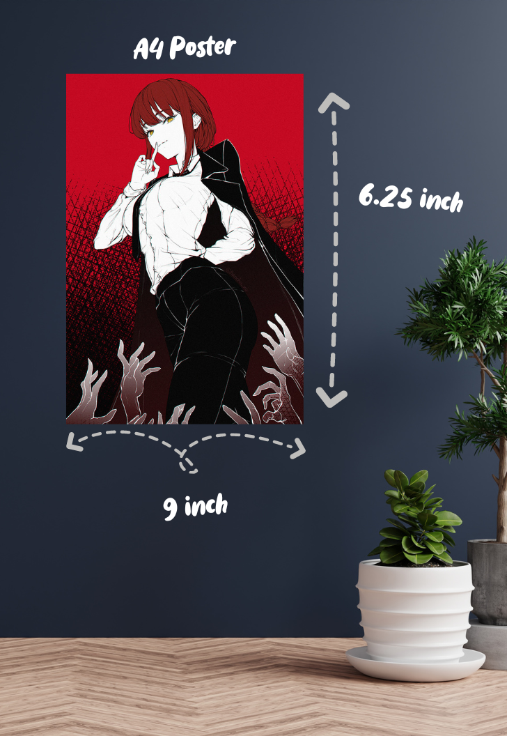 Makima Chainsaw Man Poster