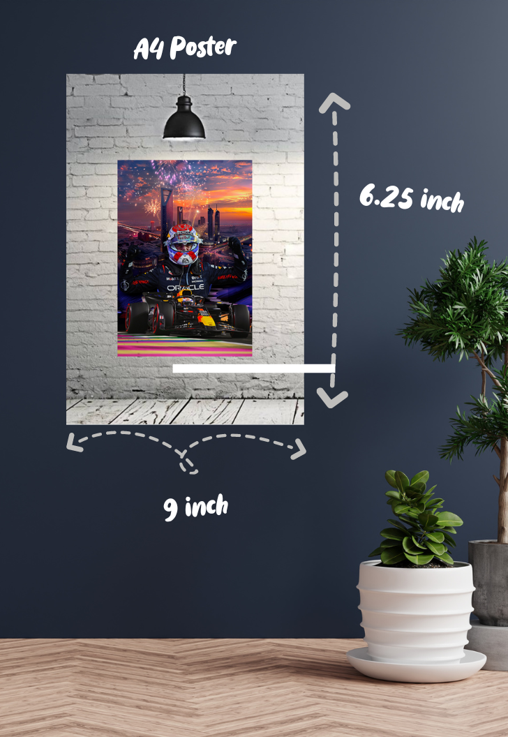 Max Verstappen Champion Poster