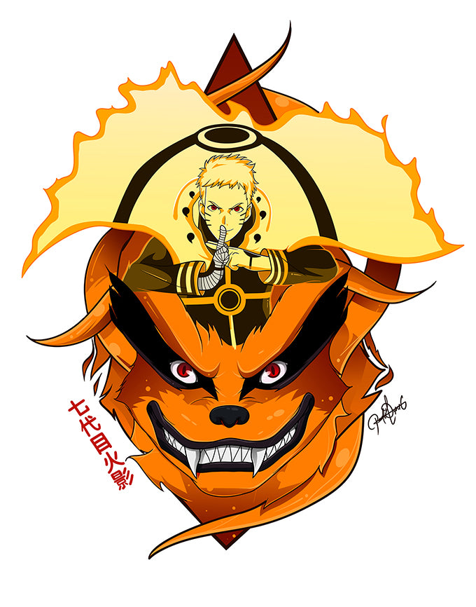 Naruto Hokage Nine Tails Poster