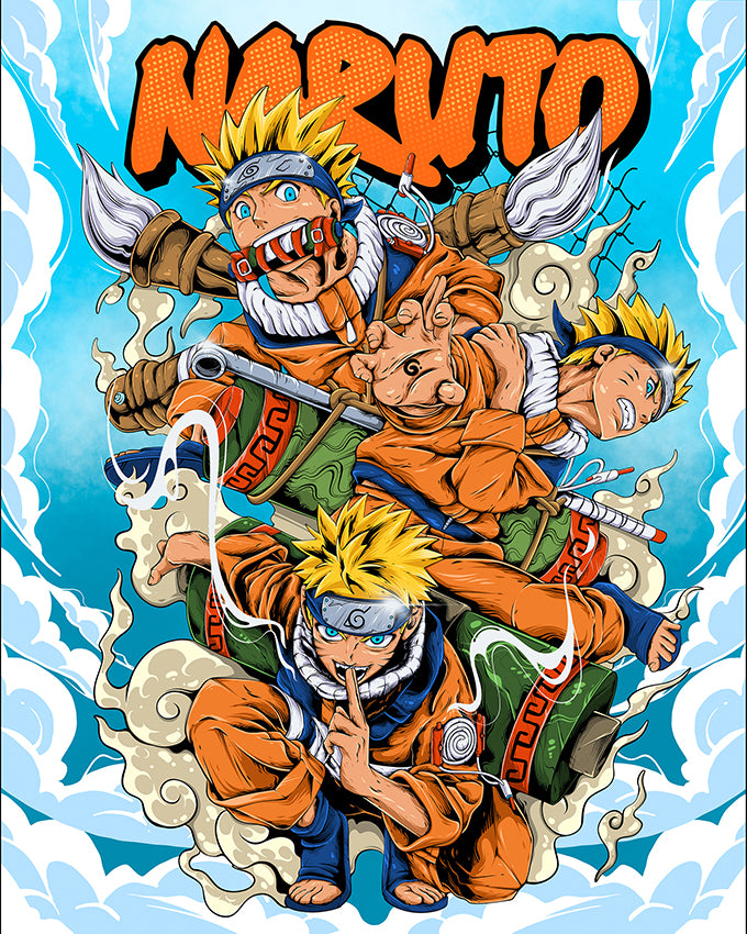 Naruto Collage Title Poster