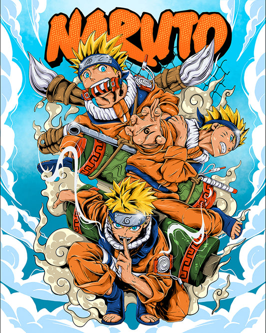 Naruto Collage Title Poster