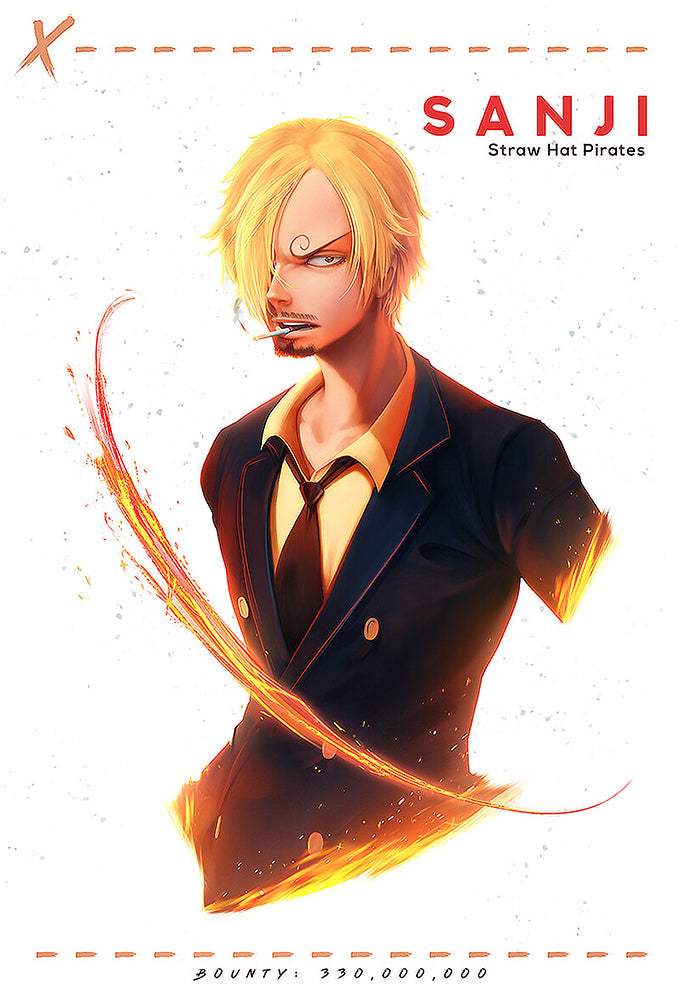 Sanji Black Leg One Piece Poster