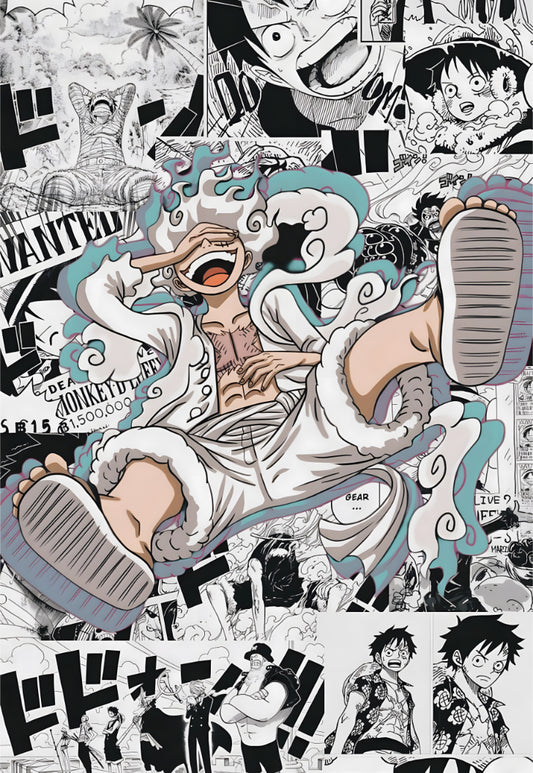 Gear 5: The Peak of Freedom Luffy | One Piece | Anime Poster