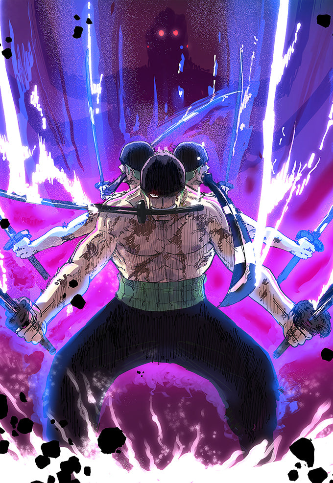 Zoro King Of Hell Poster