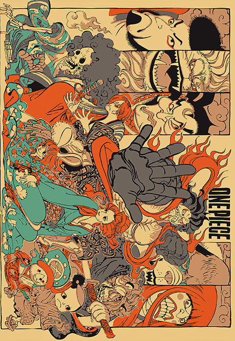 Wielders of The Will Strawhats Crew | One Piece | Anime Poster