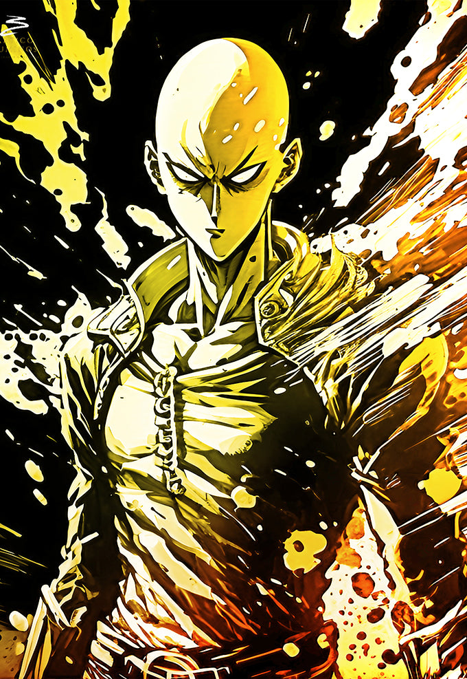Saitama Overpowered Poster