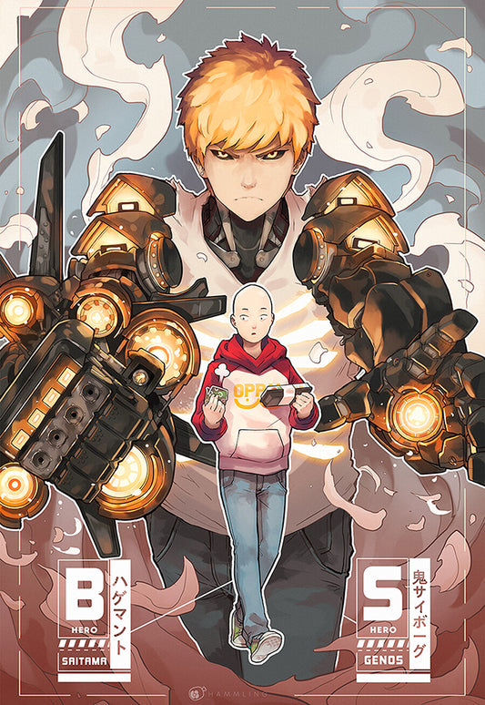 Saitama x Genos Fanart Poster