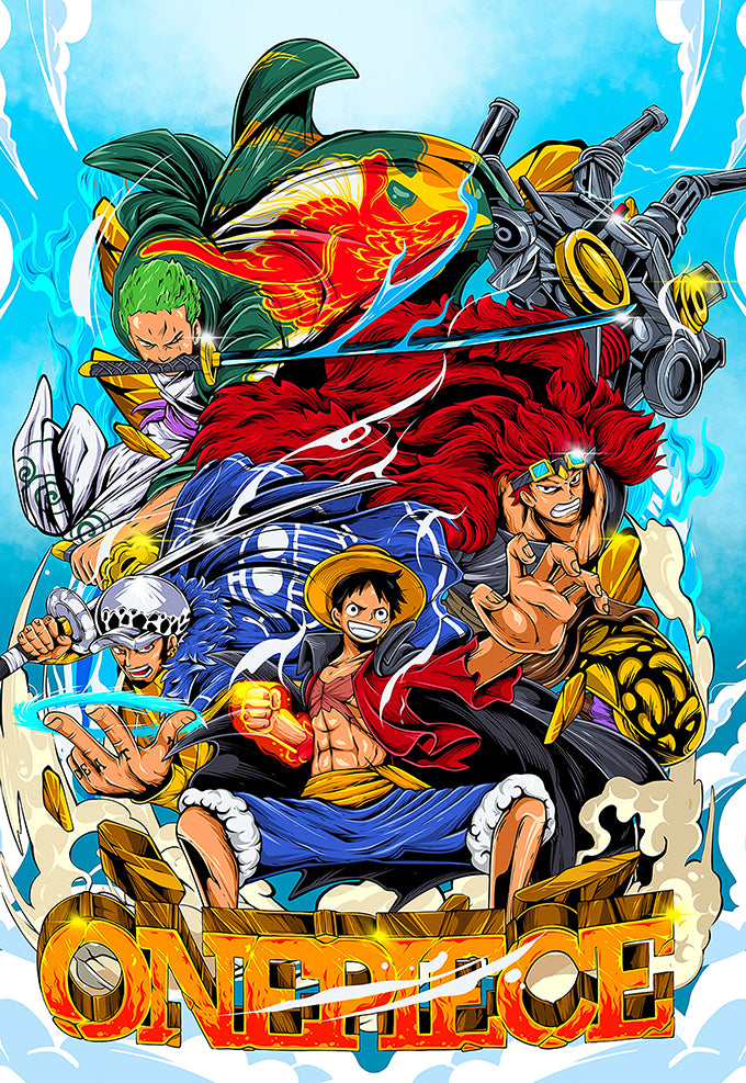 One Piece Crew Anime Poster