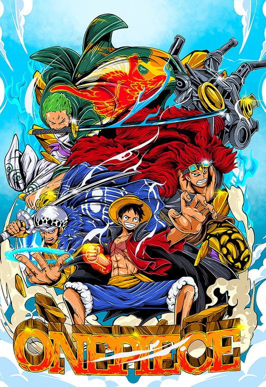 One Piece Crew Anime Poster