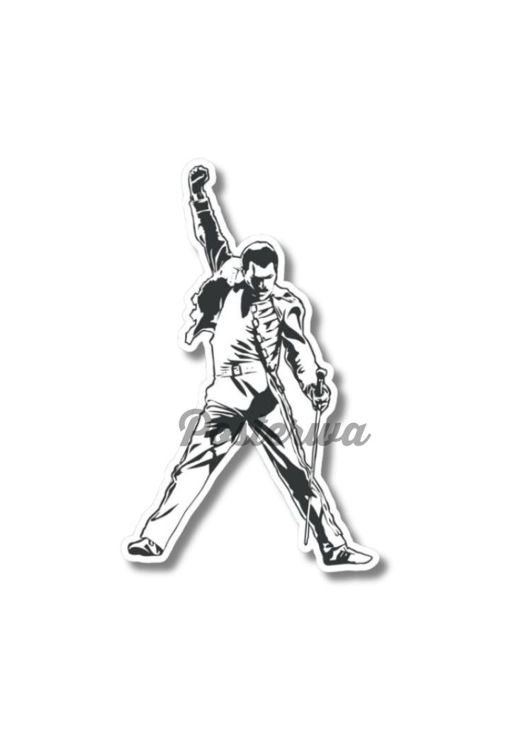 Freddie Mercury Sketch Sticker