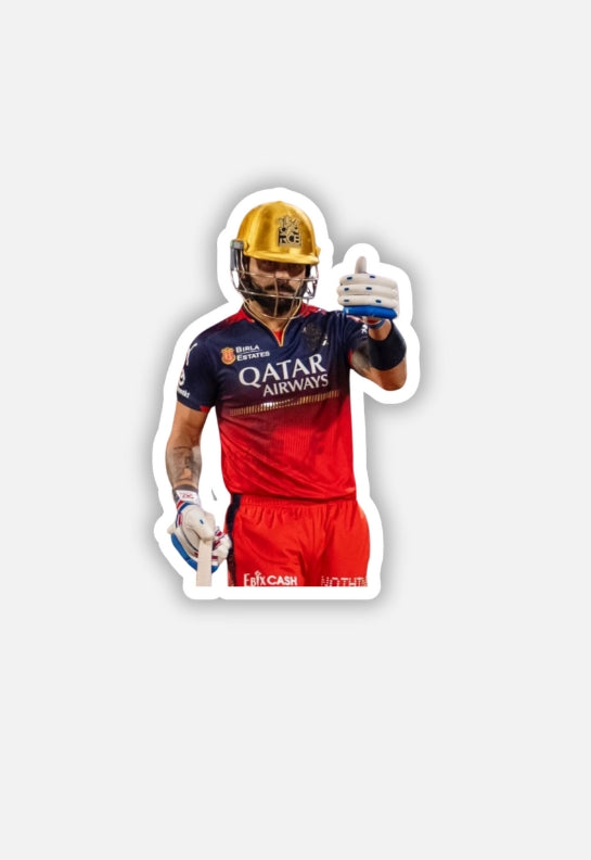 RCB Virat Thumbs Up Sticker| IPL | RCB Sticker