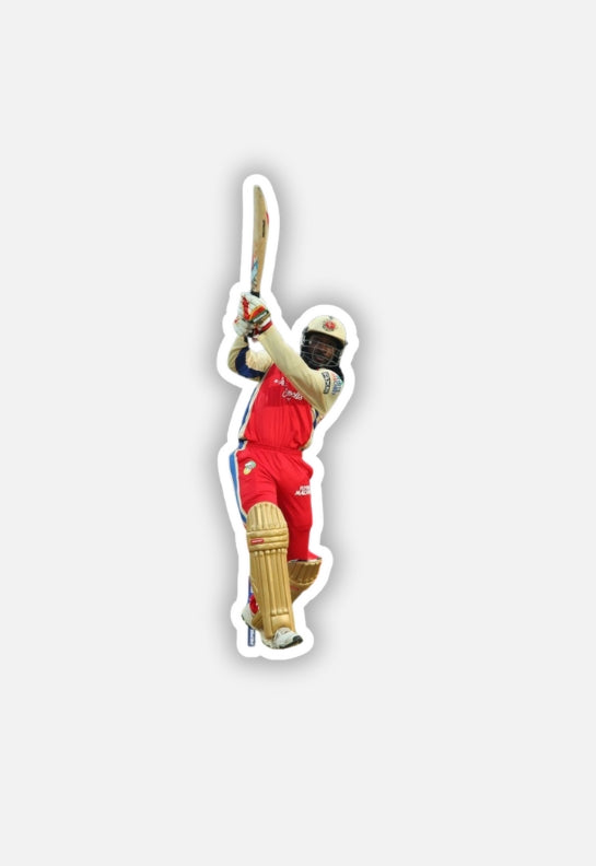 RCB Chris Gayle Universal Boss Sticker| IPL | RCB Sticker