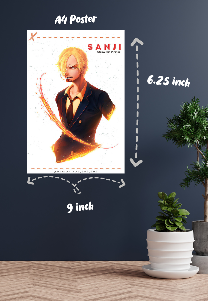 Sanji Black Leg One Piece Poster