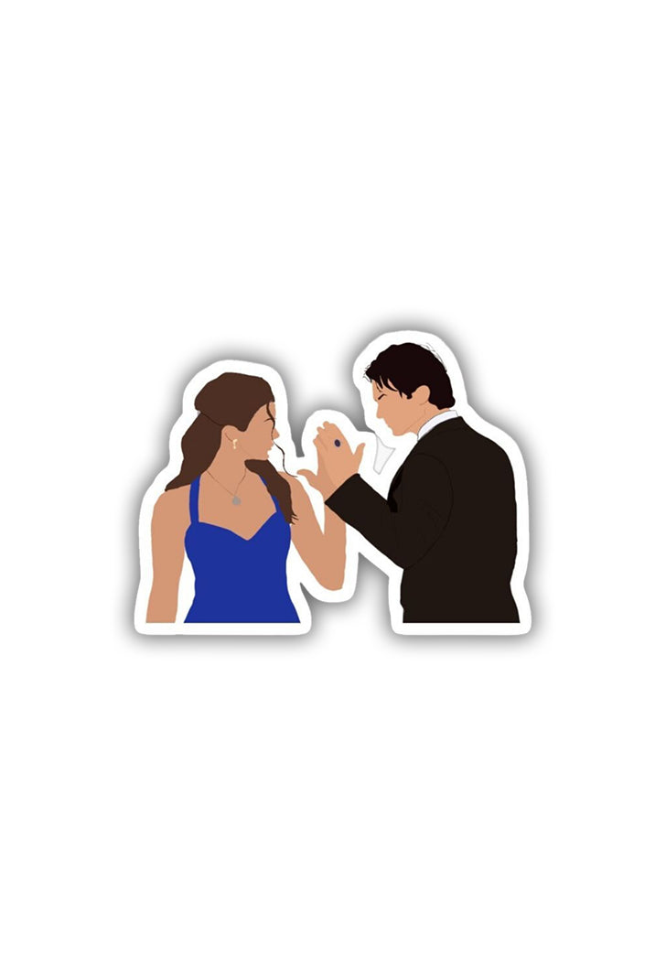 Damon and Elena Sticker