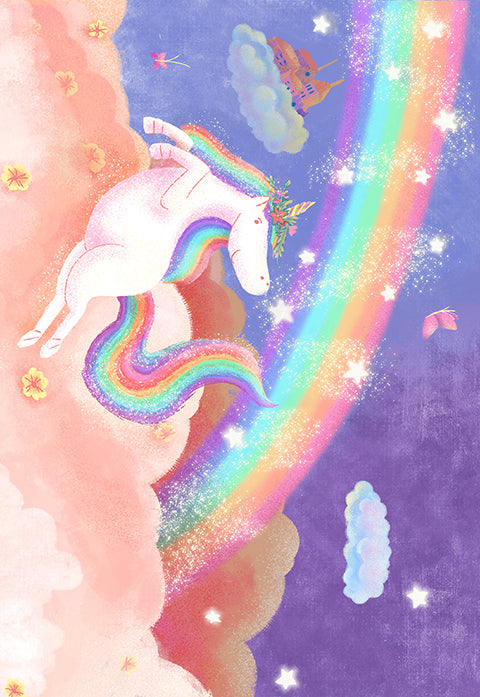 Rainbow Unicorn Poster