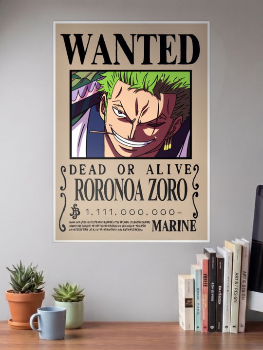 King Of Hell Zoro | One Piece Wanted | Anime Poster