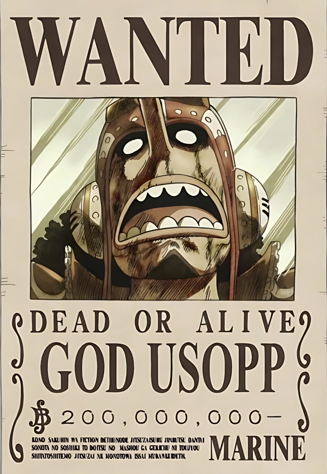 GOD USOPP - WANTED POSTER