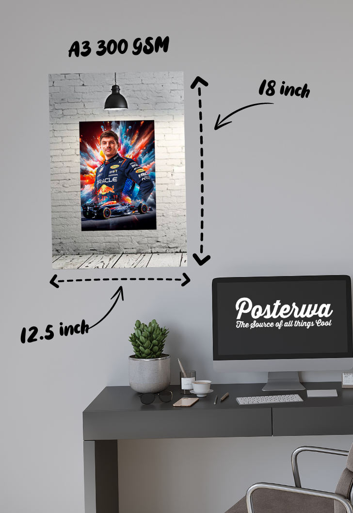 Max Verstappen F1 Poster