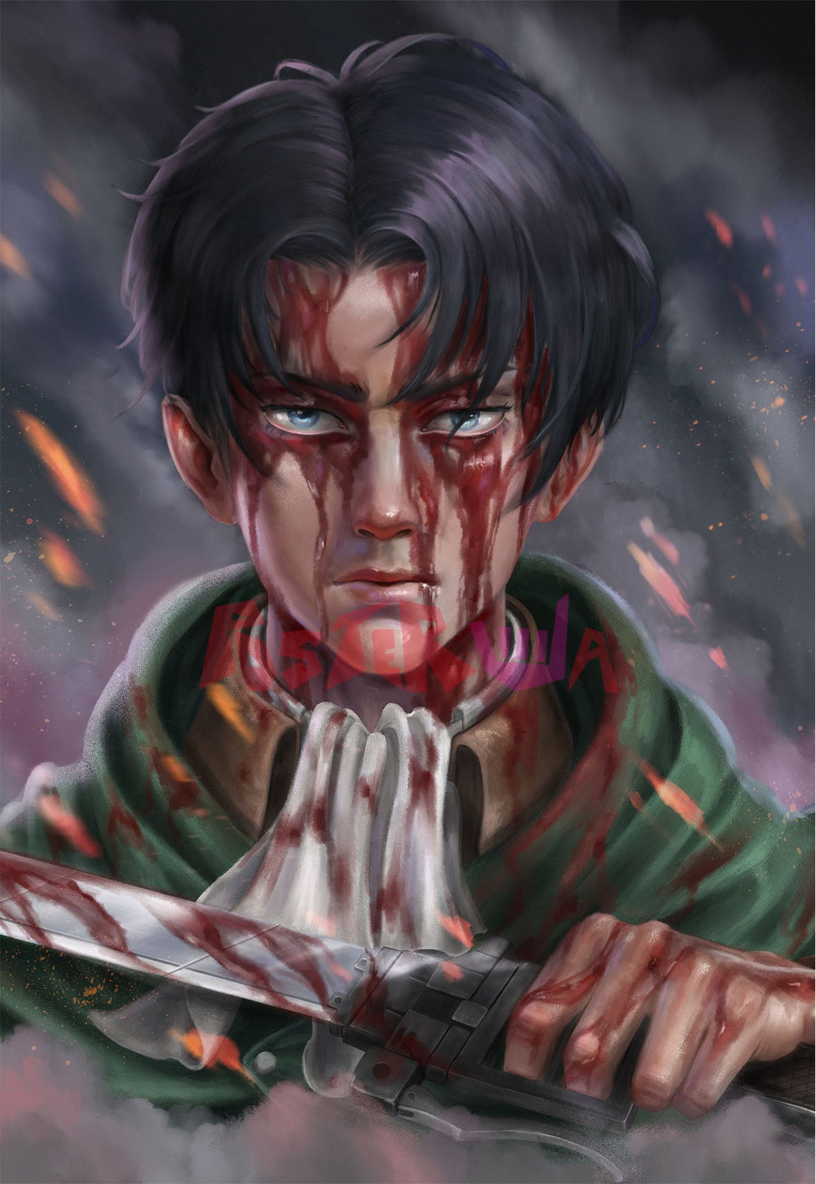 “Attack on Titan: Levi's Resolve | Levi Ackerman | Anime Poster