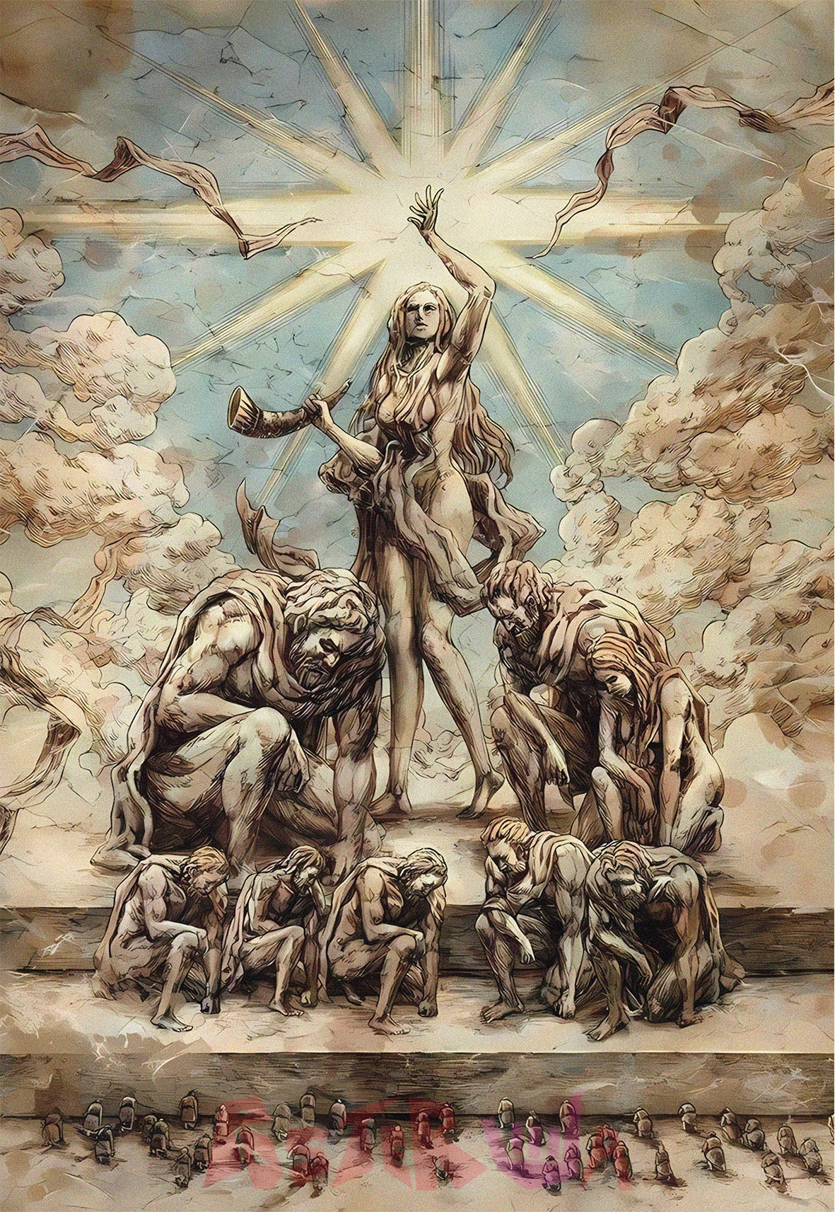 “Attack on Titan: Gods | Worshipping God | Anime Poster