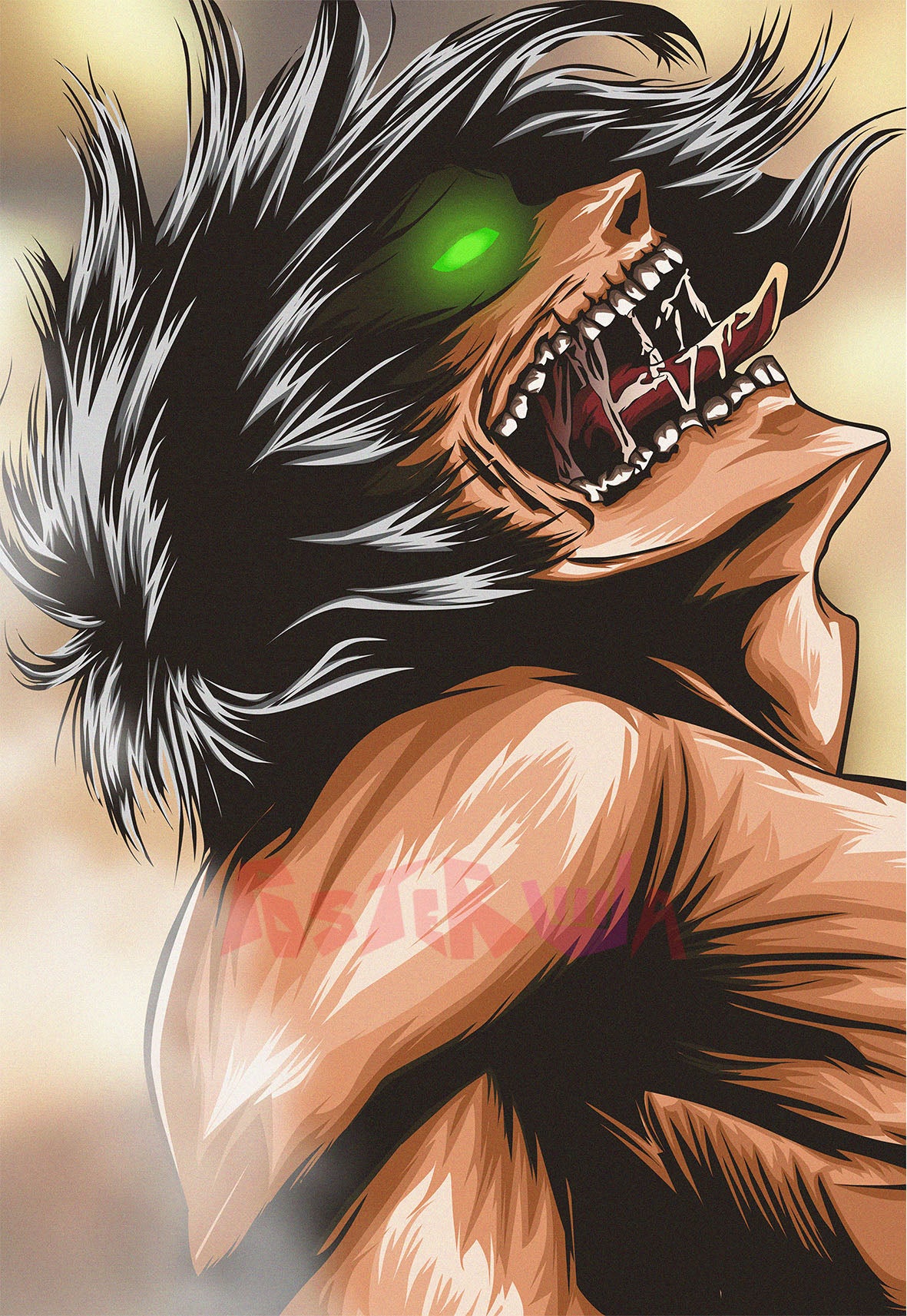 Attack on Titan: The Titan Roar | Eren Yeager | Anime Poster