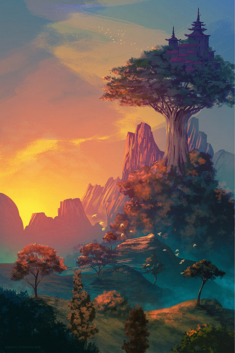 Mountain view Poster
