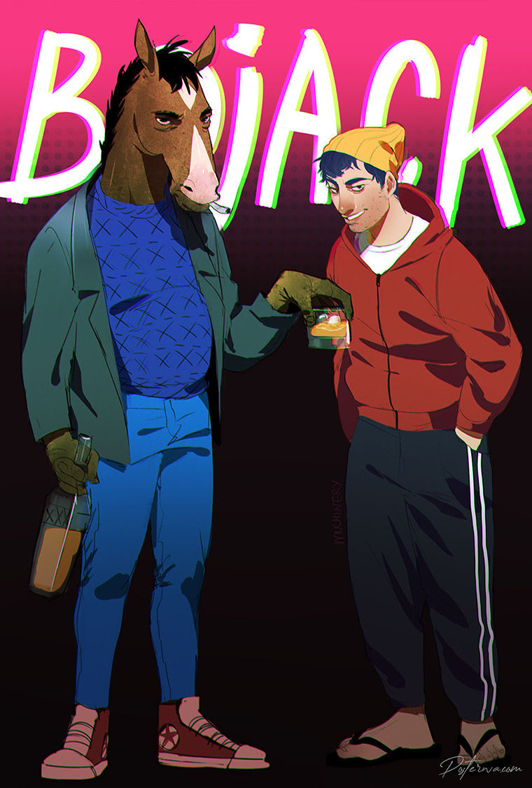 Bojack and Todd Poster