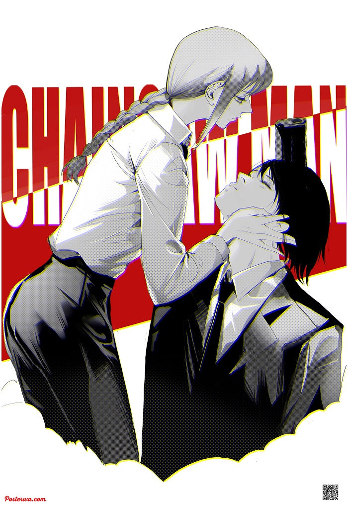 Makima and Hayakawa Poster