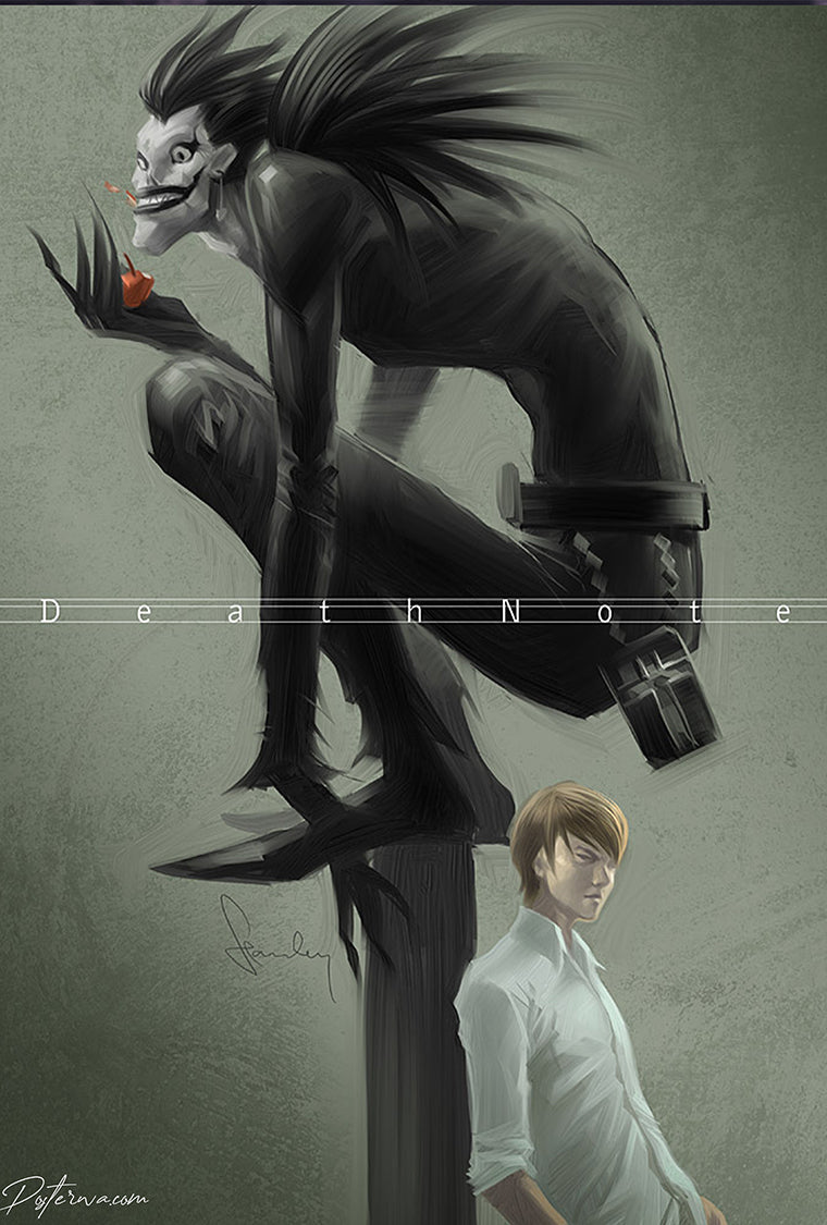 Light and Ryuk Poster