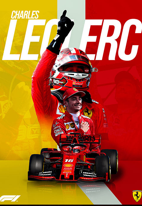 Charles Leclerc Victory Poster