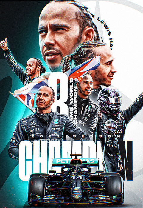 GOAT Mode: Activated | Lewis Hamilton Champion | F1 Poster