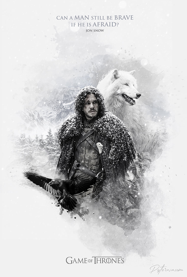 Jon Snow in deep thought, questioning his purpose and morality