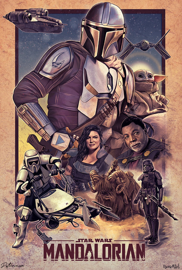 Star wars mandalorian Poster